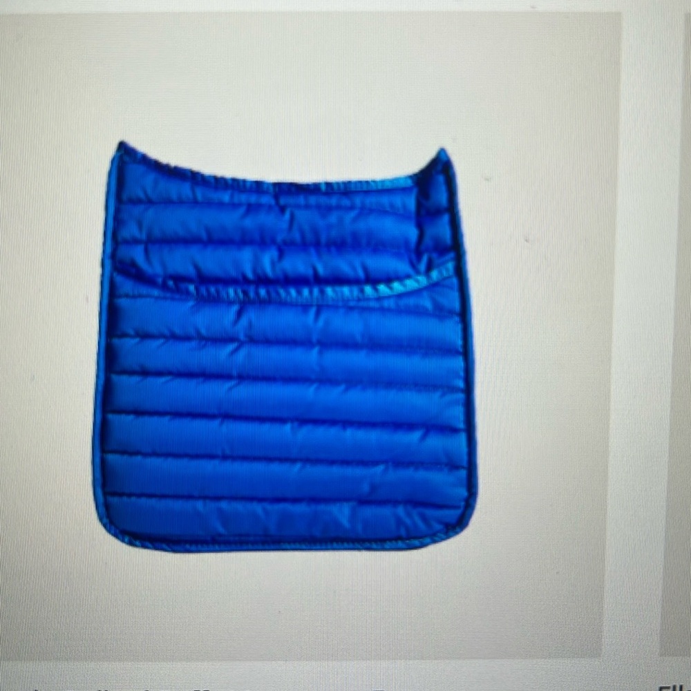 Ad•horned Everly quilted puffy messenger bag